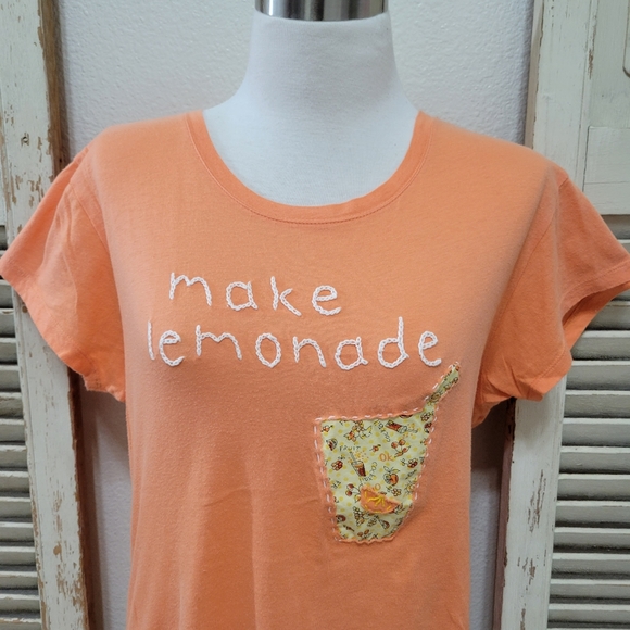 amy tangerine make lemonade vintage tee women's size large - Picture 3 of 11